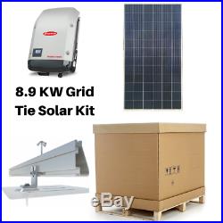 8.9kW Grid-Tie Roof Mount Solar Panel Kit Fronius Inverter & Ironridge Racking