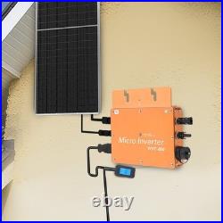 800W Solar Power Inverter MPPT LCD Display 120V/230V Output Gold US Plug