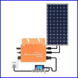 800W Solar Power Inverter MPPT LCD Display 120V/230V Output Gold US Plug