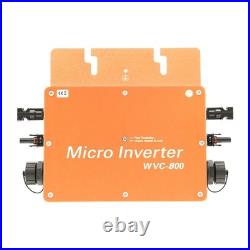 800W Solar Power Inverter MPPT LCD Display 120V/230V Output Gold US Plug