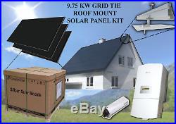 9.75 kW Grid-Tie Roof Mount Solar Panel Kit SOLIS Inverter & Ironridge Racking