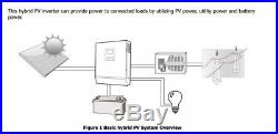 AC120V SOLAR HYBRID INVERTER 2.4KW DC24V grid tie Inverter with Energy Storage