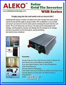 ALEKO WSB300 300W Solar Panel Power Grid Tie Inverter Grid On
