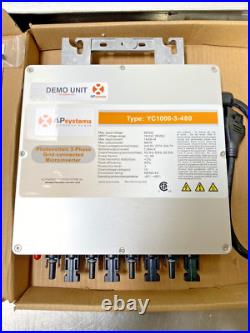 APsystems YC1000-3-480 Microinverter, 3Ph, 277Y, 480V /New
