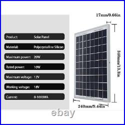 Battery Solar Panel System, 1000W Solar Grid Inverter Kit 50A Charge Controller