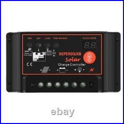 Battery Solar Panel System, 1000W Solar Grid Inverter Kit 50A Charge Controller