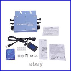 Blue 600W Solar Grid Tie Micro Inverter AC110V Output For Household Appliances