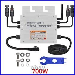 Dual MPPT Solar Micro Inverter 1400W On Grid Tie Pure Sine Wave Converter 40A