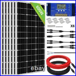 ECO 400W 600W 1200W Watt Solar Panel Kit with Inverter Battery For Off Grid Home