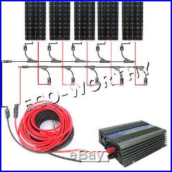 ECO 800W Solar Panel Grid Tie Kit 5160W Mono Solar Panel & 1KW Inverter Home