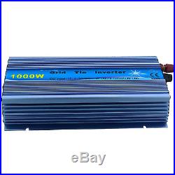 EDECOA 1000W 10.5-30V AC 110V Pure Sine Wave Grid Tie Inverter MPPT Solar Panel