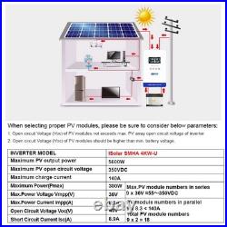 Easun 4KW 4000W 24V Hybrid Solar Inverter with MPPT 140A Pure Sine Wave Output