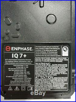 Enphase IQ 7+Grid Support Interactive Inverter (IQ7PLUS-72-2-US) New