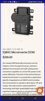 Enphase IQ8HC-72-M-DOM-US IQ8H Microinverter For 300-800 WattModules