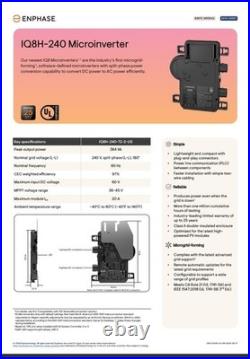 Enphase IQ8HC-72-M-DOM-US IQ8H Microinverter For 300-800 WattModules