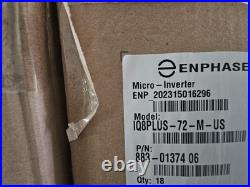 Enphase IQ8PLUS-72-M-US Microinverter 18 Pack New Sealed Box Solar