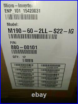 Enphase M190- 60-2LL- S22- IG Inverter (4th Generation) Box of 12-Brand New
