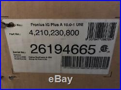 FRONIUS IG PLUS 10.0-1 A 10000W Grid Tie Solar Inverter IG+ New n Boxes Complete