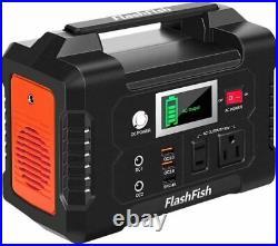 FlashFish 200-W 110-V Portable Solar Power Station Inverter Generator with Battery
