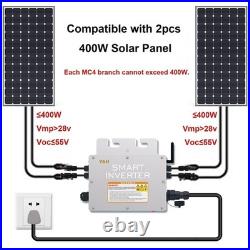 For 30V 36V PV Panel 800W Grid Tie Micro Inverter MPPT With WIFI DC30-60V AC230V
