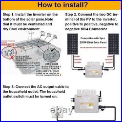 For 30V 36V PV Panel 800W Grid Tie Micro Inverter MPPT With WIFI DC30-60V AC230V