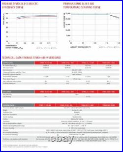 Fronius 4,210,091,801 Symo Advanced Grid-Tie Inverter 12.0-3 208-240VAC