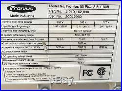 Fronius IG PLUS 3.8-1 UNI Grid Tie Solar Inverter 3.8kW with IG Plus 1LT-1