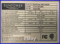 Fronius Ig Plus 6.5 Kw Grid Tie Solar Inverter Sunpower Branded Warranty