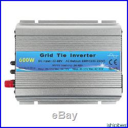 Grid Tie Inverter DC22V-60V to AC 220V Solar Inverter 600W Pure Sine Wave MPPT
