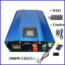 Grid Tie Inverter MPPT WIFI Pure sine DC24V 48V 72V AC110V AC220V Limiter Sensor