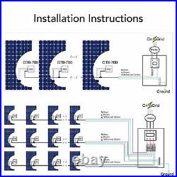 Grid Tie Micro Inverter 700W WiFi Control Voltage Automatic Identification 120V