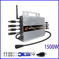 Grid Tie Micro Inverter Converter WiFi EU Plug 20-60V DC To 80-265V AC 1500W
