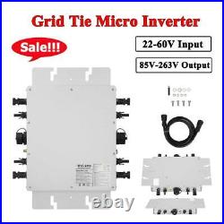 Grid Tie Micro Inverter Pure Sine Waving Inverter 22-60V Input 85V-263V Output