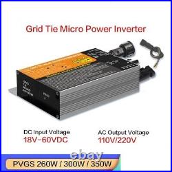 Grid-Tie Power Inverter MPPT Micro DC18V-60V AC120V/230V 50/60hz Waterproof Home