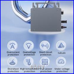 Grid Tie Solar Power Inverter, 550W APP Control Single Phase Solar Grid Tie Micr