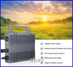 Grid Tie Solar Power Inverter, 550W APP Control Single Phase Solar Grid Tie Micr