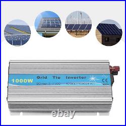 Grid Tie Solar Power Inverter AC 90V-140V Output MPPT Pure Sine Wave 110V 1000W Grid Tie Solar Power Inverter AC 90V-140V Output MPPT Pure Sine Wave 110V 1000W