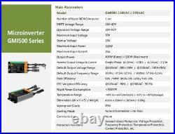 High Quality 230V 110V 300W to 700W Solar MicroInverter MPPT Grid Tie Inverter