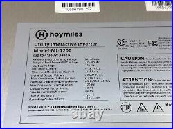 Hoymiles MI-1200 Micro Inverter 4-in-1 Grid Tie MPPT DC to AC 240V Converter