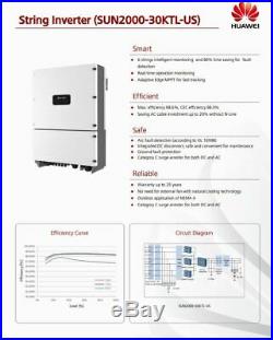 Huawei SUN2000-30KTL-US-PLC 30000W GridTie Inverter 480V