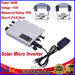 IP65-Waterproof Energy Inverter Silver 600W Solar Grid Tie Micro Inverter DC54V