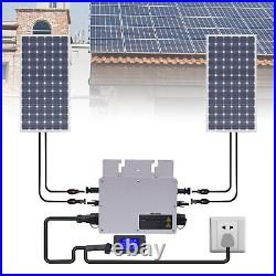 IP65-Waterproof Microinverter 110V 600W Solar Grid Tie Micro Inverter Silver NEW