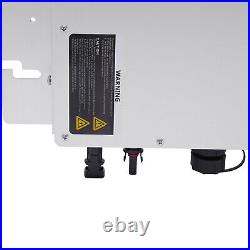 IP65 Waterproof Solar Grid Tie Inverter SPWM Control With LCD Display WVC-1200W