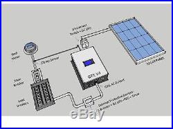 LCD Display 2000W Solar Grid Tie Limiter Inverter Pure Sine Wave DC45-90V-AC230V
