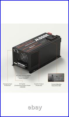 Li Time 3000W Pure Sine Wave Inverter Charger Remote UPS 12V Battery