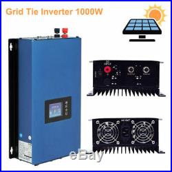 MPPT 1000W Solar Grid Tie Inverter with Limiter Sensor DC22-60V AC110V-240V Auto