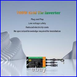 MPPT Grid Tie Inverter 700W for 24V 36V Solar Applications with Compact Design