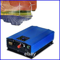 MPPT Grid Tie Inverter DC TO AC Micro Inverter 1200W For 48V Solar Panel USA