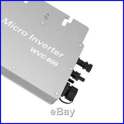 MPPT Grid Tie Micro Inverter 600W DC22-50V to AC120V/230V Waterproof Wireless
