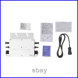 MPPT Grid Tie Smart Solar Micro Inverter Silver 700W Grid Tie & DC to AC 110V US